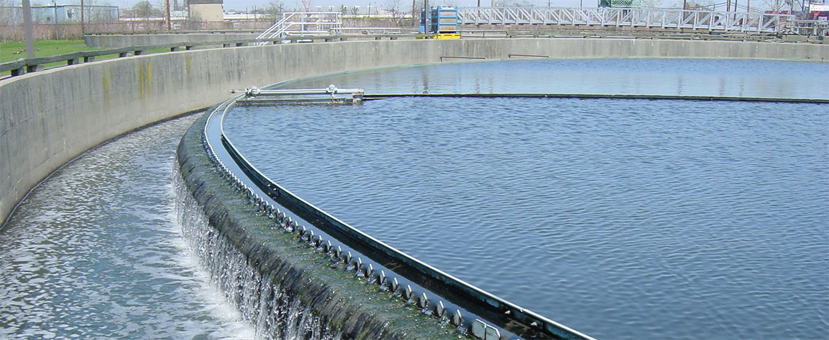 Water waste treatment plant.