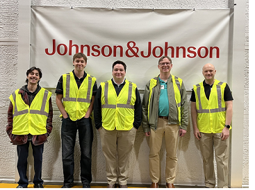 Meteorology students at Johnson and Johnson